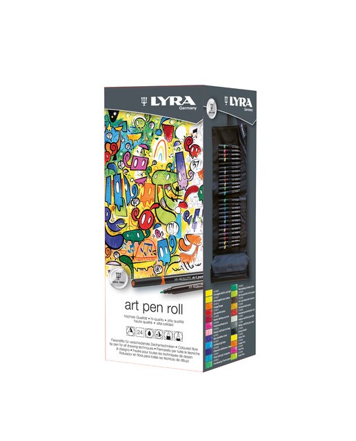 Imagen 0 de Estuche enrollable de tela 24 unidades Art Pen Lyra