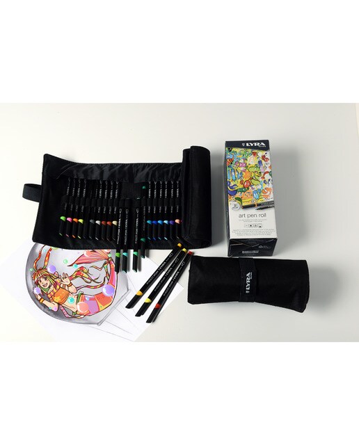 Estuche enrollable de tela 24 unidades Art Pen Lyra 3