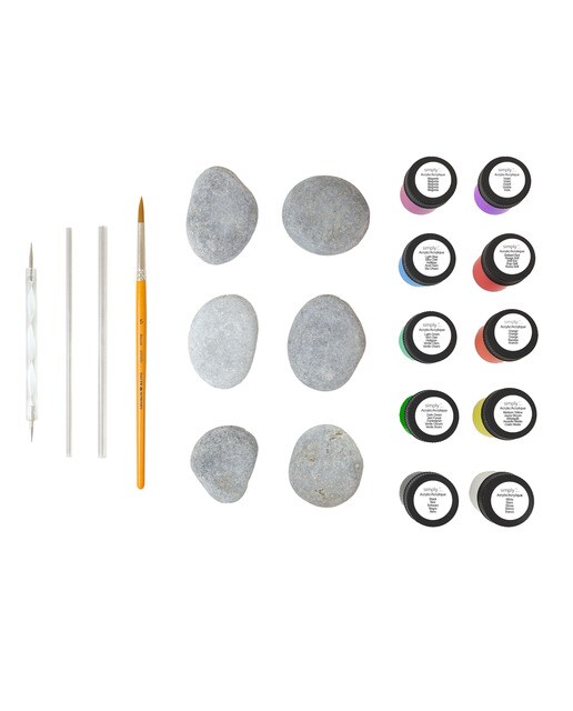 Conjunto Criativo Rock Painting Simply 6