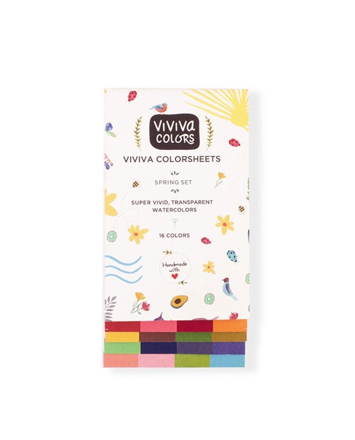 Imagem 0 de Folhas Coloridas para Aguarela Cores Vivas