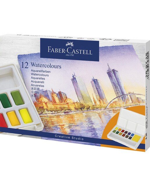 Imagem 0 de Estojo com 12 aguarelas ideal para pintar na rua Faber-Castell