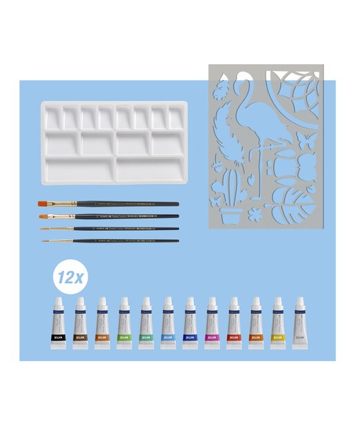Embalagem de 18 tubos de aguarela Faber-Castell com conjunto especial para principiantes Multicolor-3