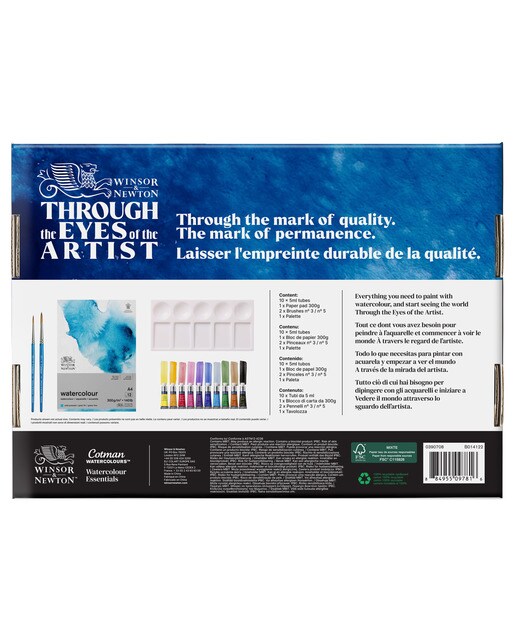 Conjunto de iniciação aguarela Cotman Winsor&Newton 3