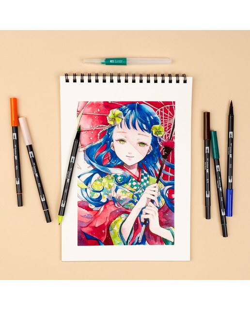 Conjunto Manga Kacho Fugetsu vento Tombow multicorido 4