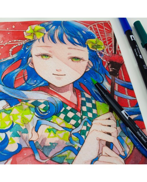 Conjunto Manga Kacho Fugetsu vento Tombow multicorido 5