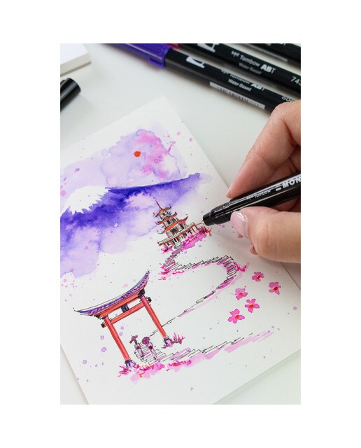 Conjunto Japan Monte Fuji Tombow multicorido 2