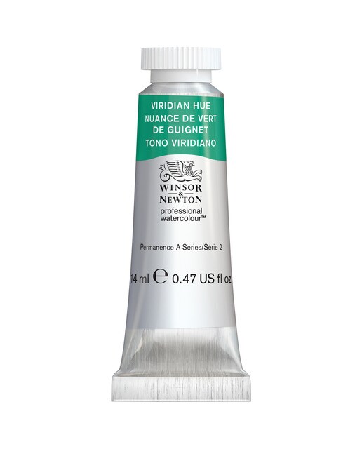 Imagen 0 de Tubo acuarela profesional 14 ml Winsor&Newton Tono Viridiano