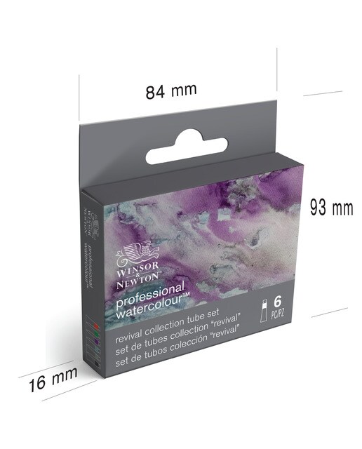 Set de 6 tubos de aguarela profissional Winsor&Newton 4