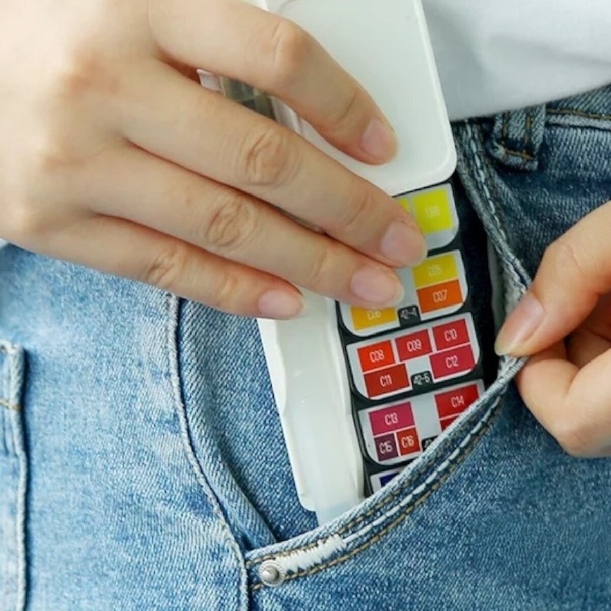 Caja abanico 42 colores acuarelas Artist Alex Bog Blanco / Negro-8