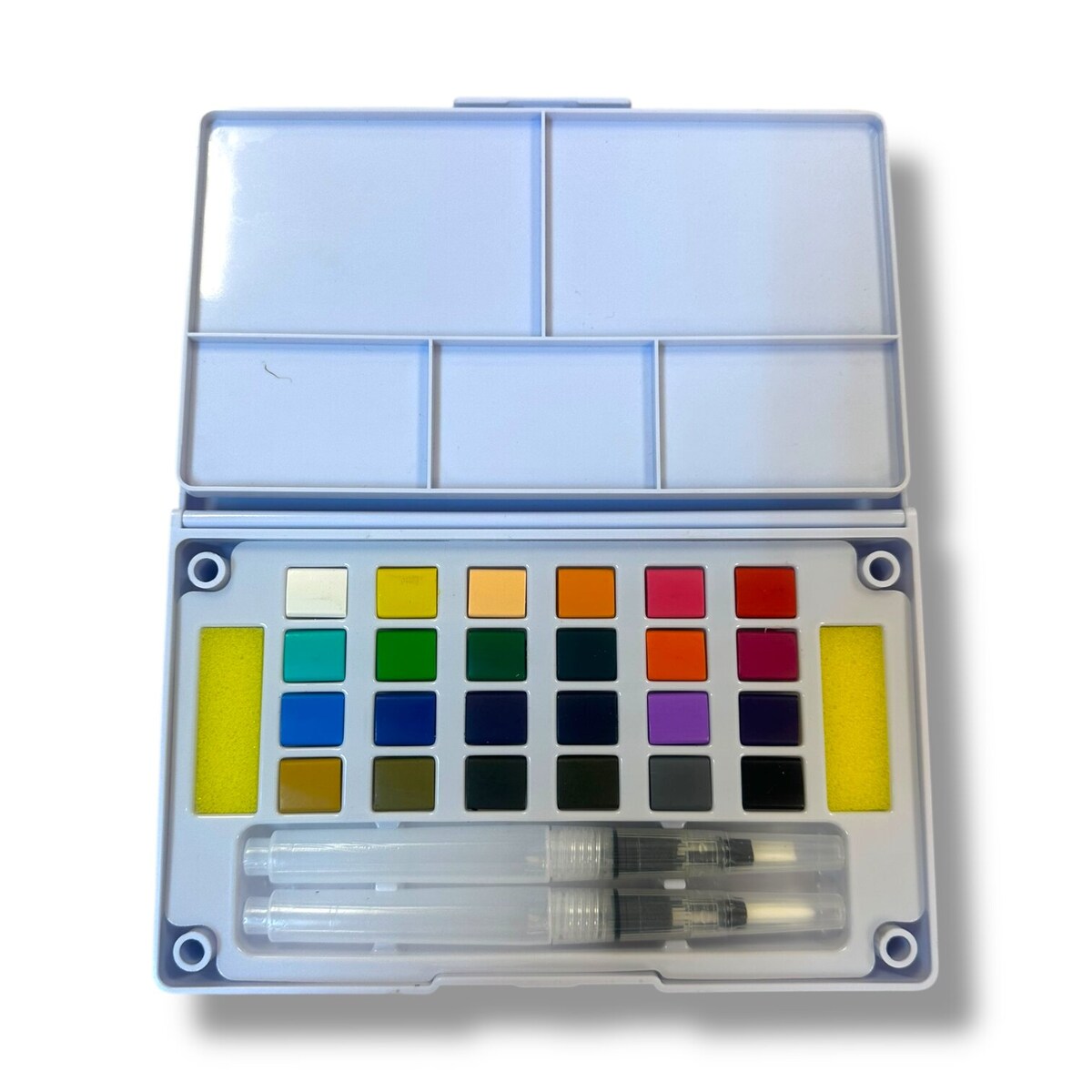 Caja 24 acuarelas colores pocket Artist Alex Bog Blanco / Negro-2