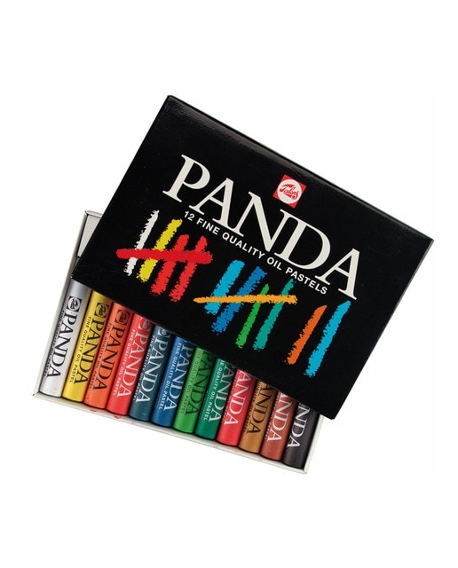 Conjunto de 12 Pastéis a óleo Panda Talens 1