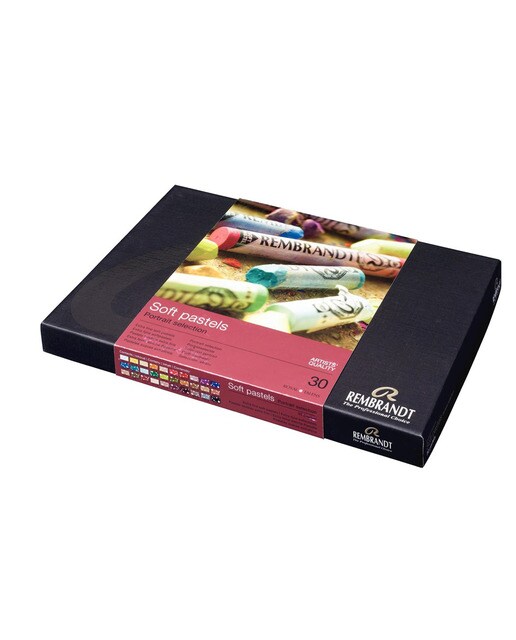 Imagem 0 de Caixa de 30 barras de pastel suave Selecção Retracto Rembrandt multicolor