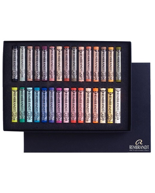 Caixa de 30 barras de pastel suave Selecção Retracto Rembrandt multicolor 2