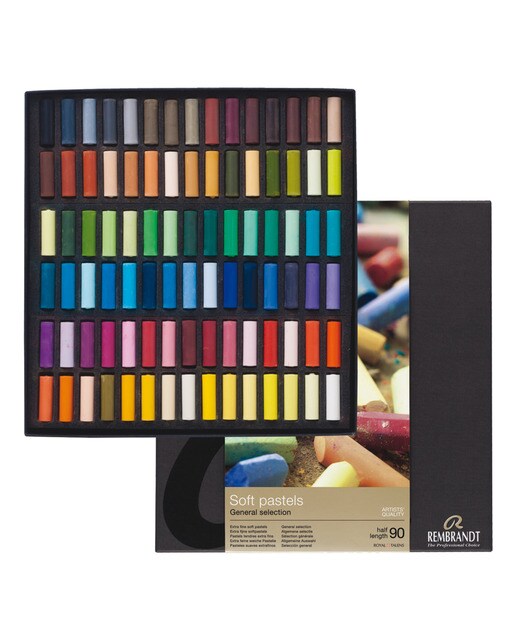 Imagem 0 de Conjunto profissional de lápis pastel suaves Rembrandt