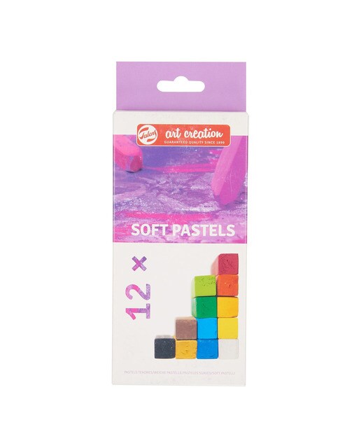 Conjunto de Doze Barras Redondas de Pastel Suave Artcreation Artcreation Multicolor Multicolor-1