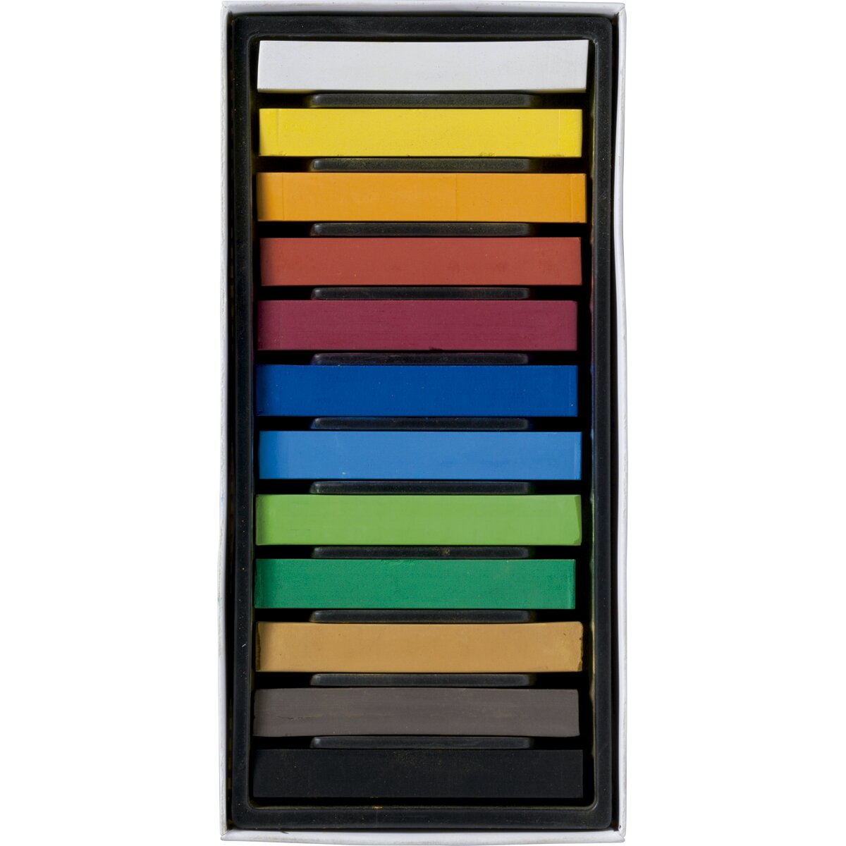 Conjunto de Doze Barras Redondas de Pastel Suave Artcreation Artcreation Multicolor Multicolor-3