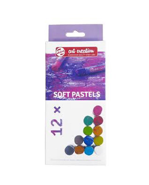 Conjunto de Doze Barras Quadradas de Pastel Suave Artcreation Multicolor Multicolor-1