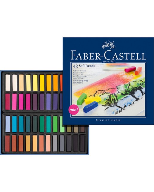Estojo de 48 Pastéis flexíveis Mini Faber Castell Multicolor 1