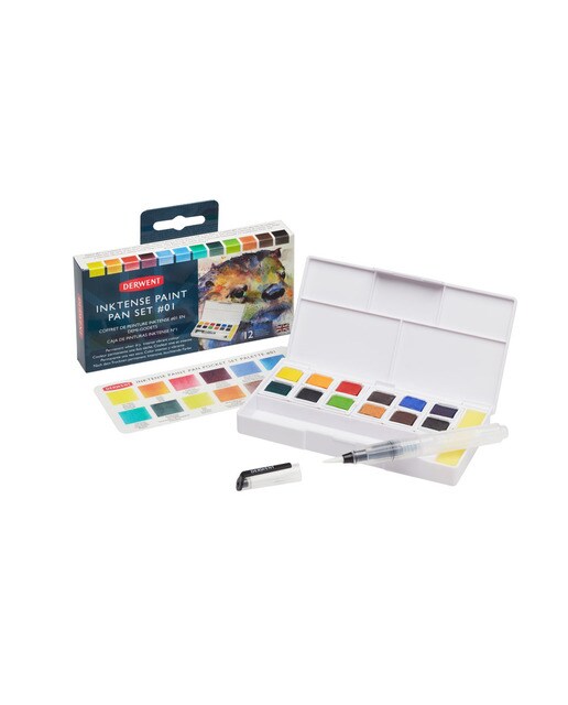Conjunto de Viagem de Tintas Inktense em Pastilha - Cores 1 1