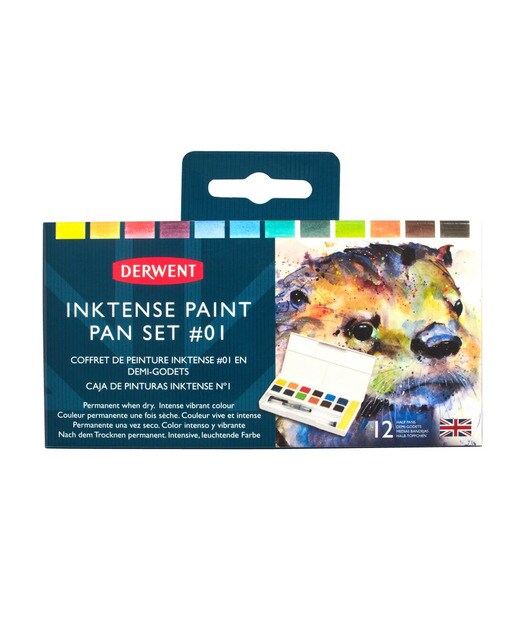 Conjunto de Viagem de Tintas Inktense em Pastilha - Cores 1 2
