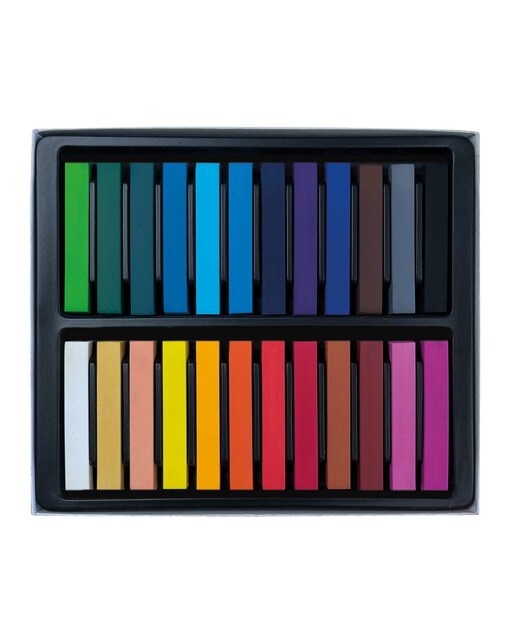Estojo de 24 Pastéis Suaves Multicolor-2