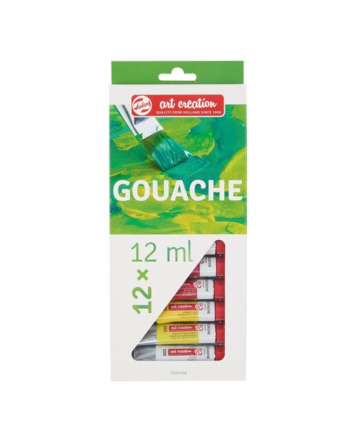 Conjunto de 12 Tubos de 12 ml de Têmpera Talens Multicolor-1
