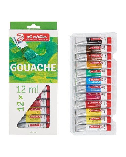 Conjunto de 12 Tubos de 12 ml de Têmpera Talens Multicolor-2