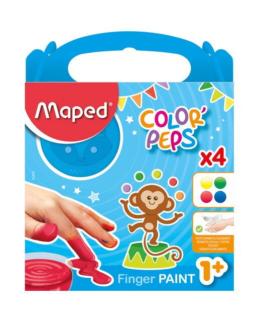 Imagen 0 de Pack 4 Pinturas de Dedos Color' Peps Early Age Maped