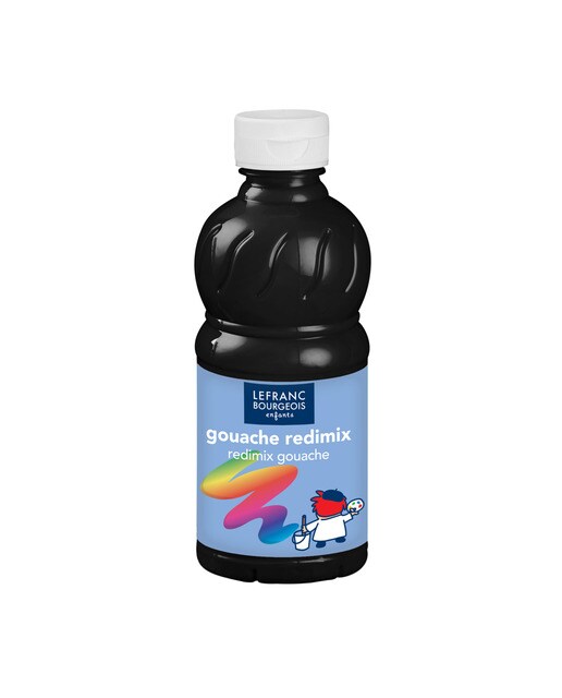 Frasco de guache de 250 ml preto 1