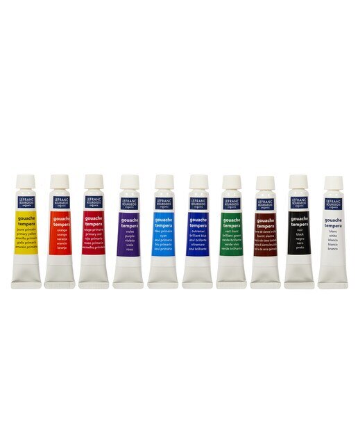 Conjunto de 10 tubos de guache 10 ml Multicolor-1