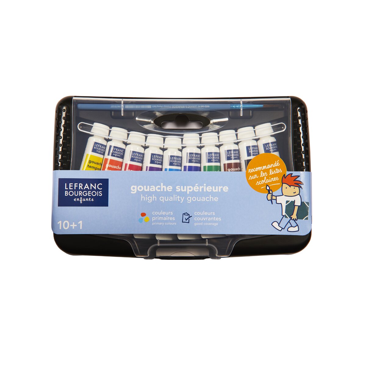 Conjunto de 10 tubos de guache 10 ml Multicolor-2