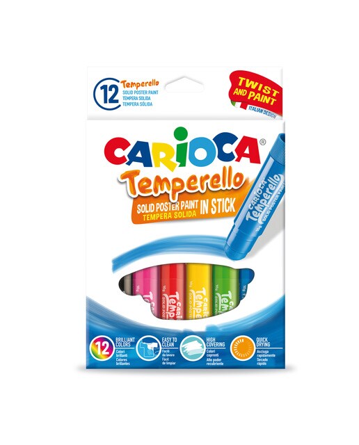 Têmperas Sólidas 12 Cores Multicolor-1