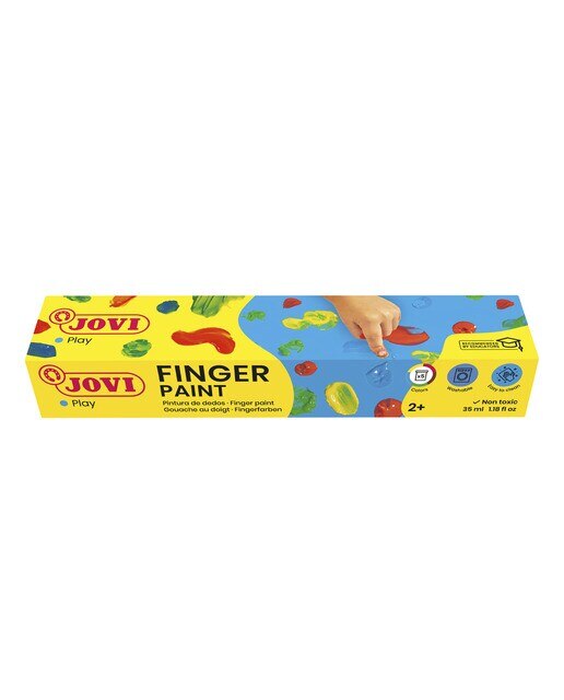 Tinta de Dedos Estojo 5 Frascos 35 ml - Artigo Sortido. Envio realizado de forma aleatória Multicolor-2