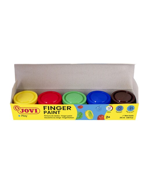 Pintura dedos Jovi 35 ml 5 botes surt. - Material escolar, oficina y nuevas tecnologias