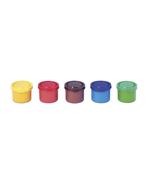 Tinta de Dedos Estojo 5 Frascos 35 ml - Artigo Sortido. Envio realizado de forma aleatória Multicolor-4