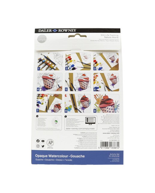 Conjunto de atividades guache temática natureza Simply Daler-Rowney Multicolor-4