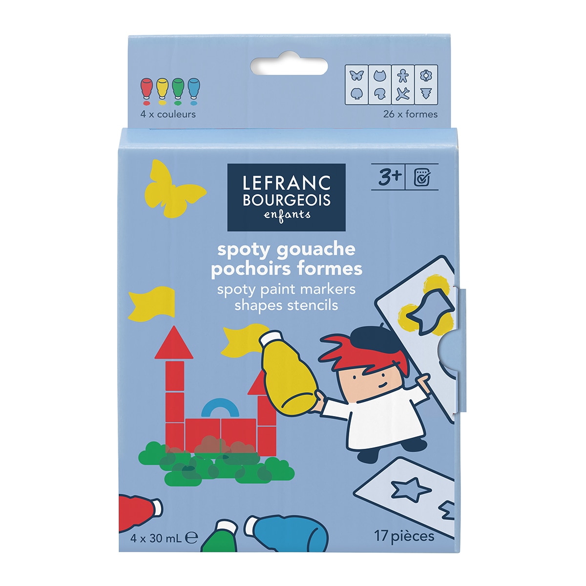 Imagem 0 de Set de tintas de têmpera para crianças Lefranc 4 cores