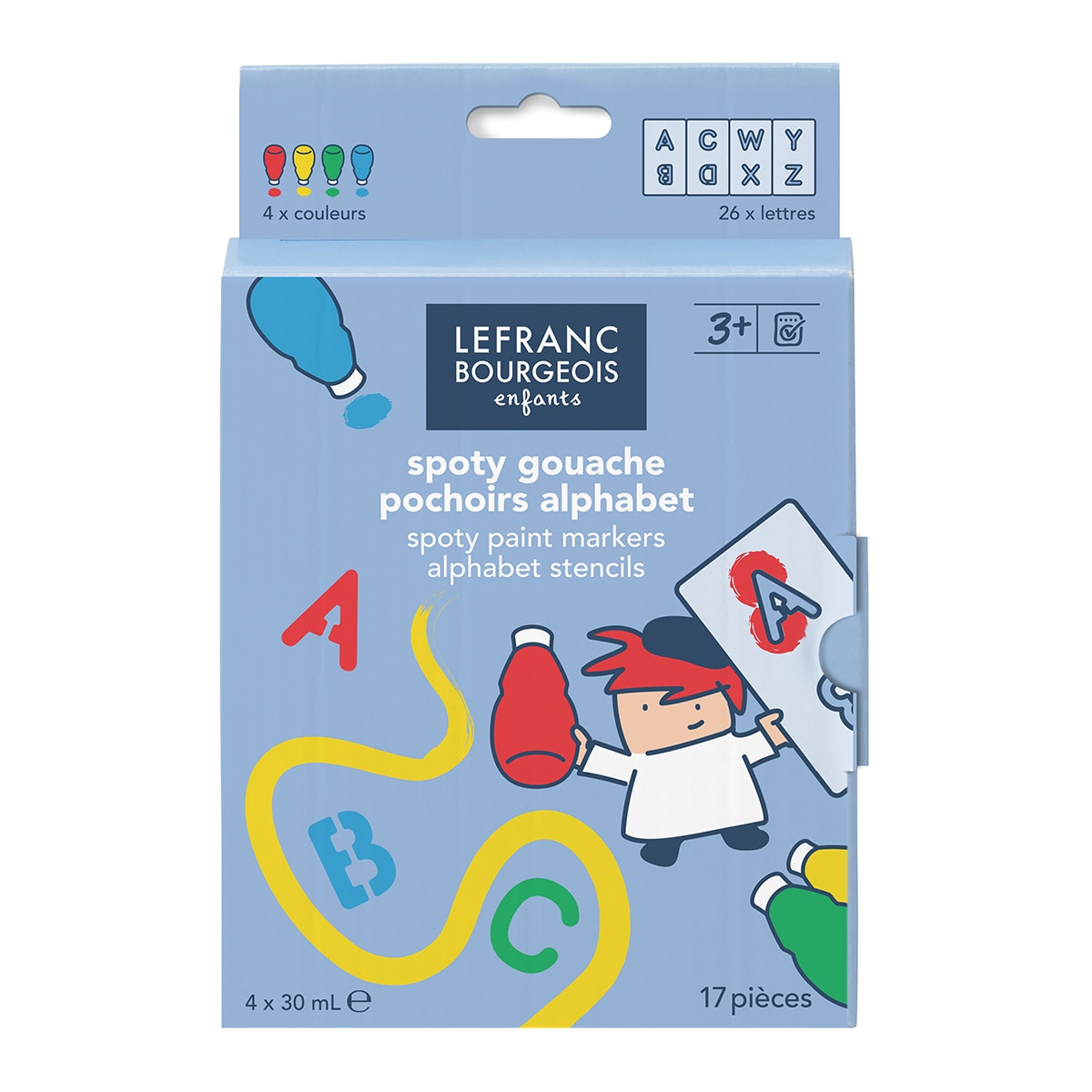 Imagem 0 de Set de tintas de têmpera para crianças Lefranc 4 cores