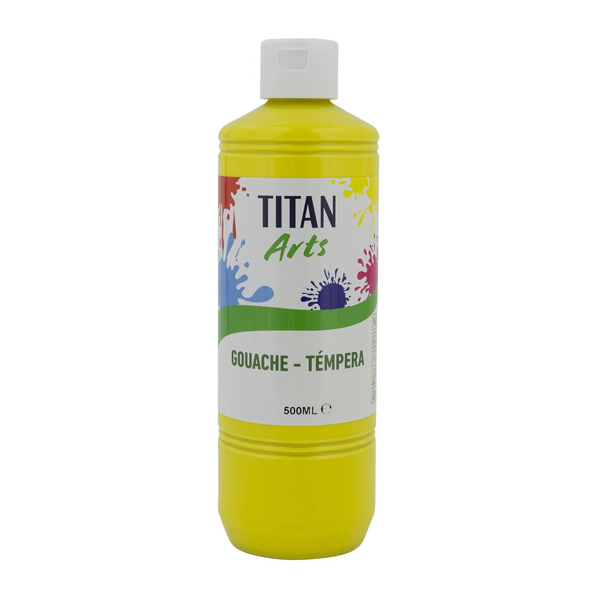 Imagem 0 de Guache Escolar de 500 ml Titan Creative Amarelo