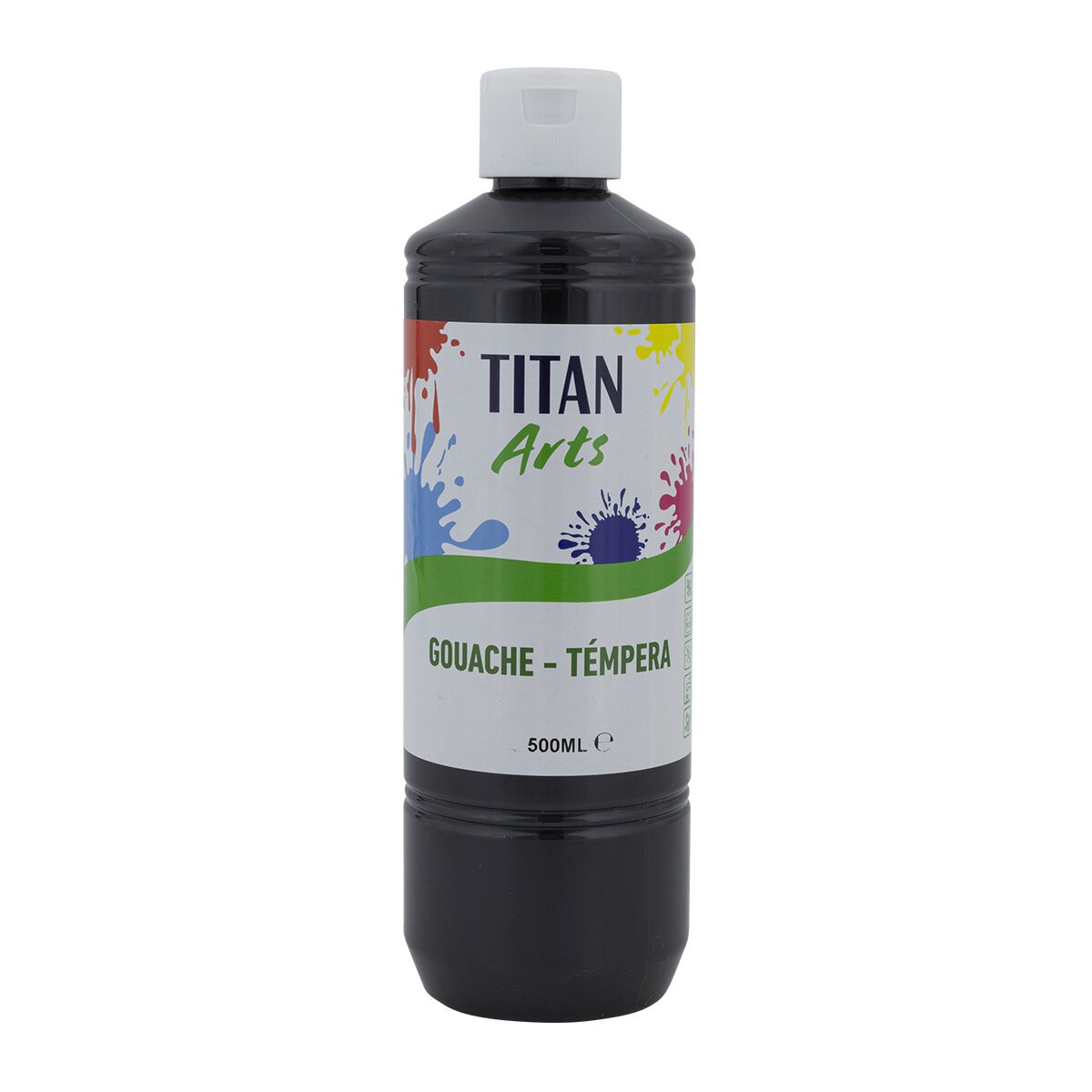 Imagem 0 de Guache Escolar de 500 ml Titan Creative Preto