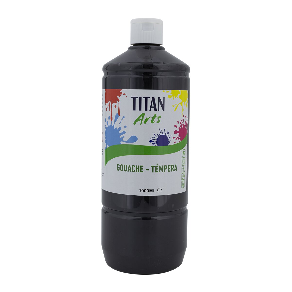 Imagem 0 de Guache Escolar de 1000 ml Titan Creative Preto