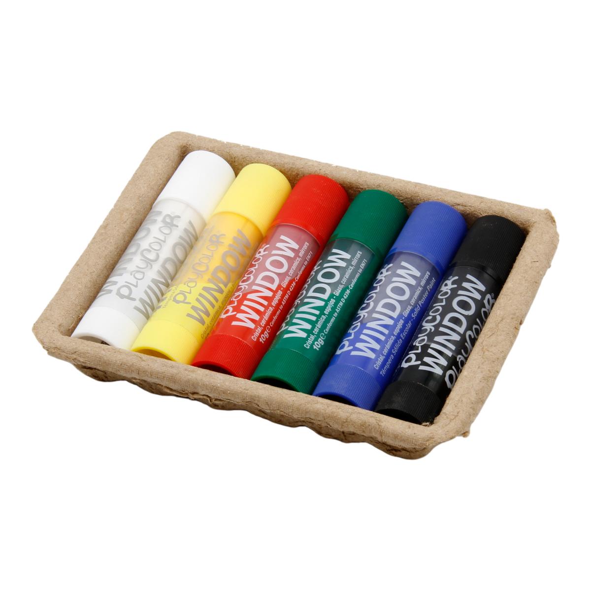 6 Témperas sólidas Playcolor Basic One Alpino 2