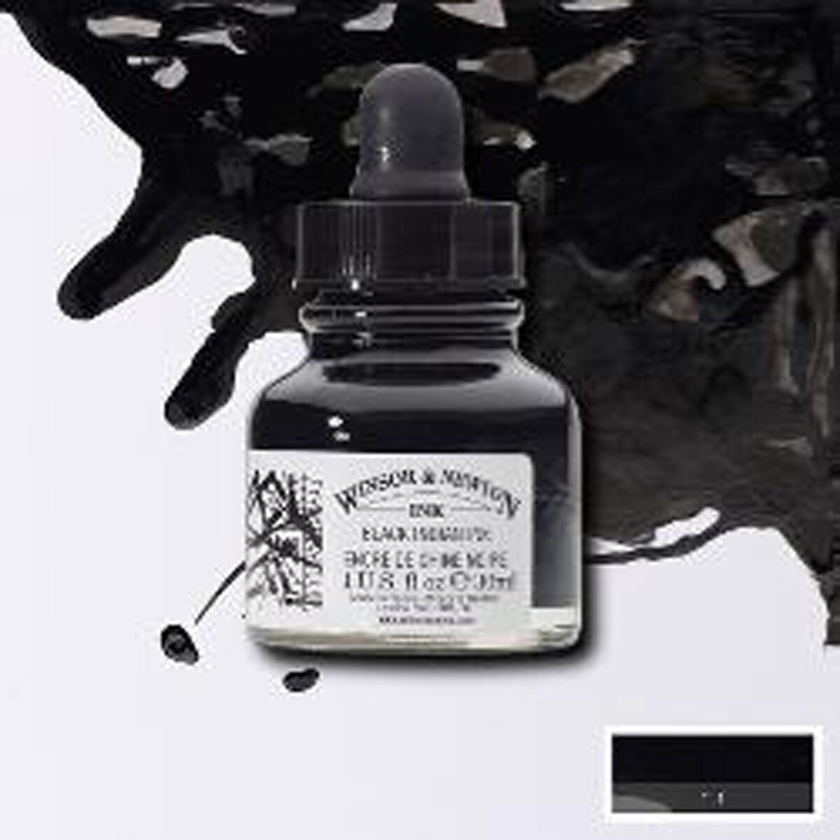 Tinta da China líquida 30 ml Winsor&Newton preta 2