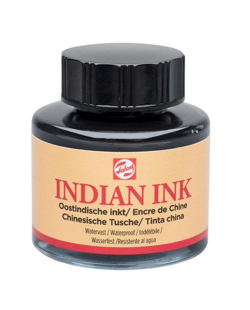 Frasco de Tinta Chinesa 30 ml - Preto Preto-1