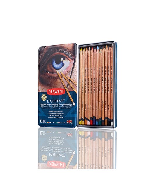 Caixa Metálica de 12 Lápis Lightfast (Resistentes à Luz) 1