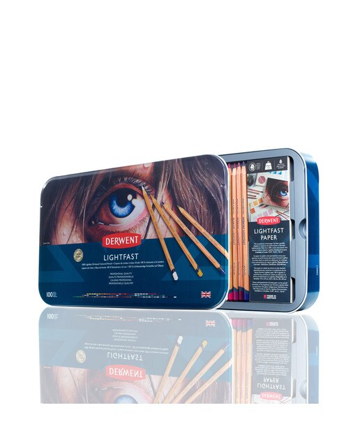 Caixa Metálica de 100 Lápis Lightfast (Resistentes à Luz) 1