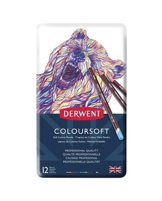 Caixa Metálica de 12 Lápis Coloursoft 2