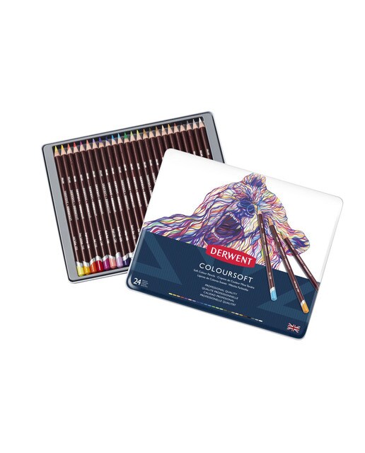 Caixa Metálica de 24 Lápis Coloursoft 1
