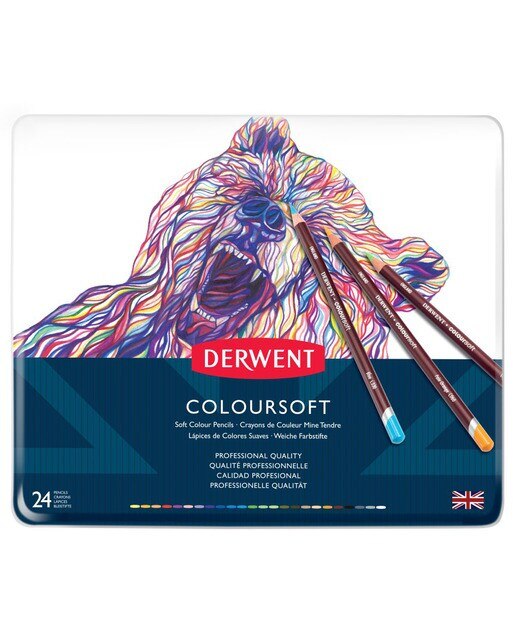 Caixa Metálica de 24 Lápis Coloursoft 2