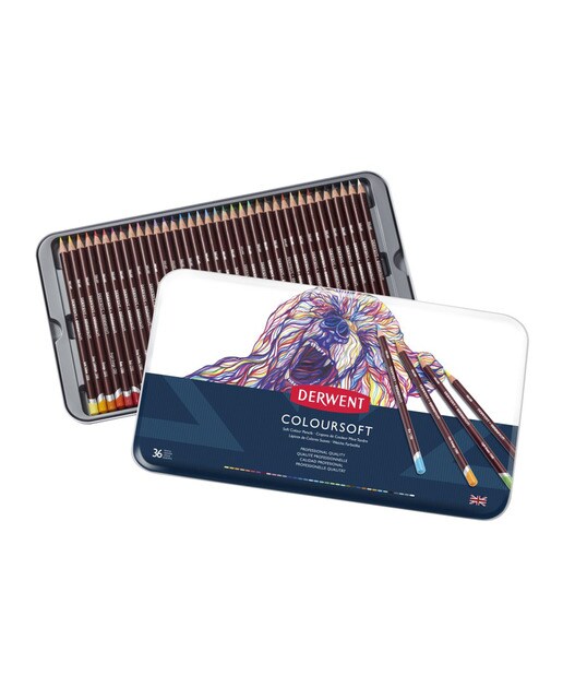 Caixa Metálica de 36 Lápis Coloursoft 1